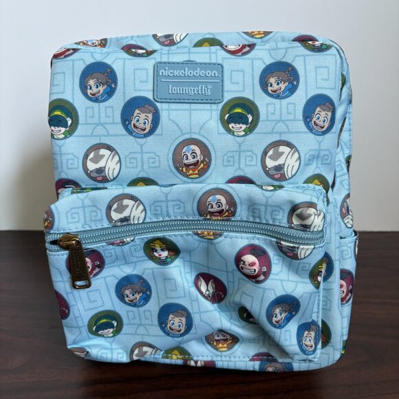 Loungefly Avatar The Last Airbender All-Over Print Nylon Square Mini Backpack - Picture 1 of 8